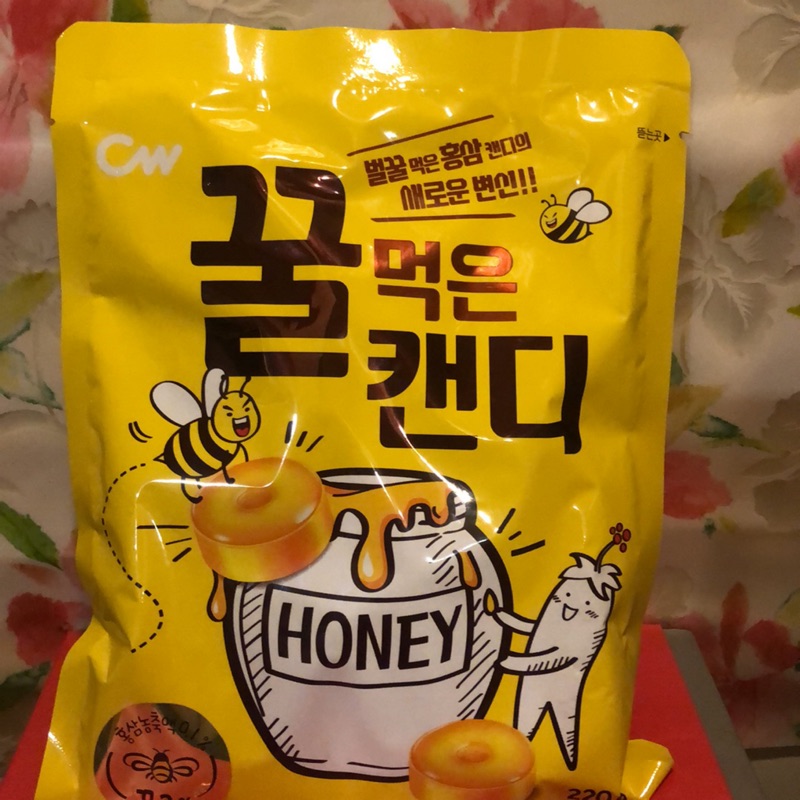 韓國CW蜂蜜紅蔘糖（220克）