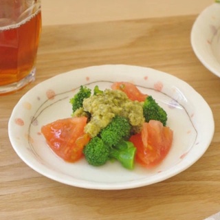 【HIYASU日安工坊】日本製 輕量美濃燒-花手鞠系列 缽 餐盤