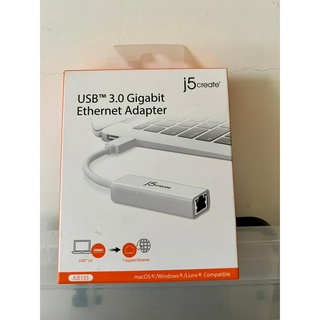 [3C配件] j5create 凱捷 USB 3.0 Gigabit LAN 超高速外接網路卡 JUE135 網卡 線材