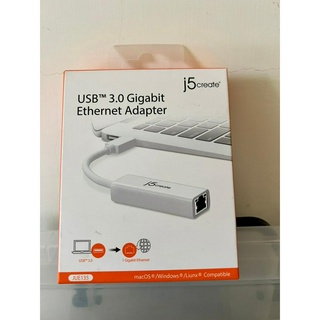 [3C配件] j5create 凱捷 USB 3.0 Gigabit LAN 超高速外接網路卡 JUE135 網絡卡 線材
