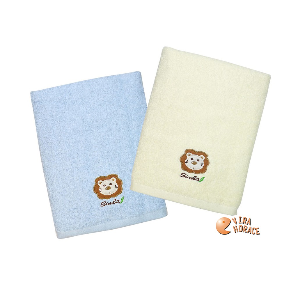 Simba小獅王辛巴和風高級嬰兒快乾浴巾 S7607小獅王大浴巾135x70cm，高級素材，純棉100%  HORACE