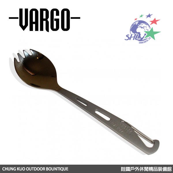 詮國 - 美國 Vargo - 鈦金屬二合一湯叉 (湯匙+叉子) 前端拋光處理 - VARGO 204