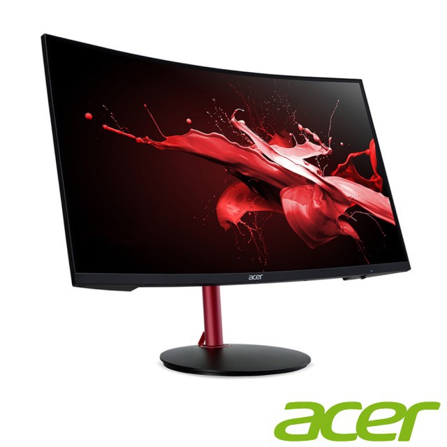 acer 24型HDR曲面電競螢幕(XZ242Q P)