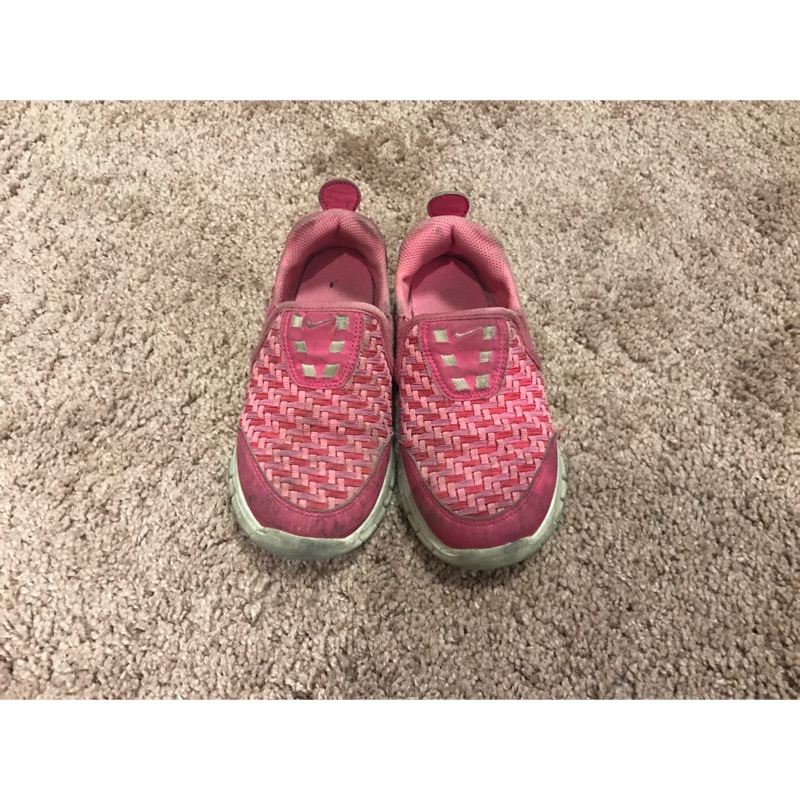 二手 Nike 兒童編織鞋 粉 17cm