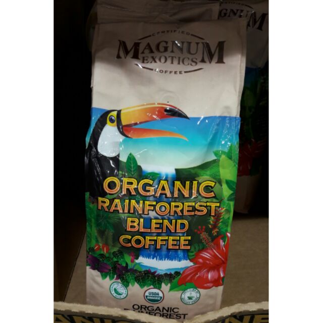 Costco代購 MAGNUM ORGANIC COFFEE BEAN熱帶雨林有機咖啡豆 2磅/907公克
