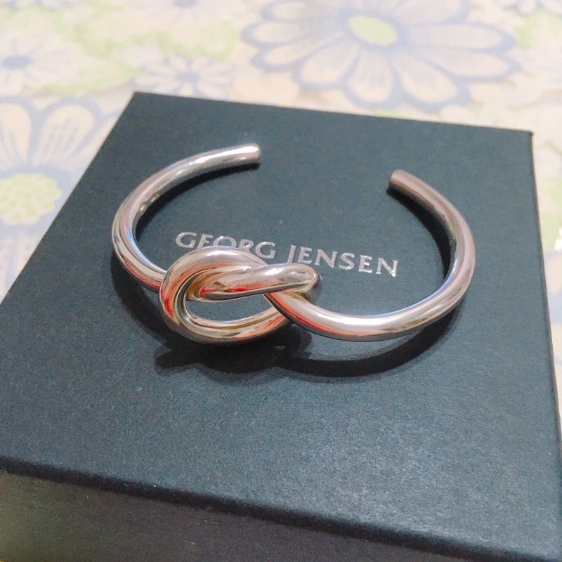 GEORG JENSEN 喬治傑生 Love Knot 永結同心 手環 手鐲 A44B 尺寸S 近全新