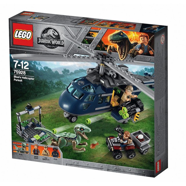 ［想樂］『盒組』全新 樂高 Lego 75928 侏儸紀世界 迅猛龍 Blue 直升機