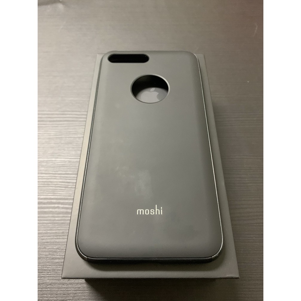 MOSHI iGlaze for iPhone 8/7Plus 超薄時尚保護背殼(經典黑)