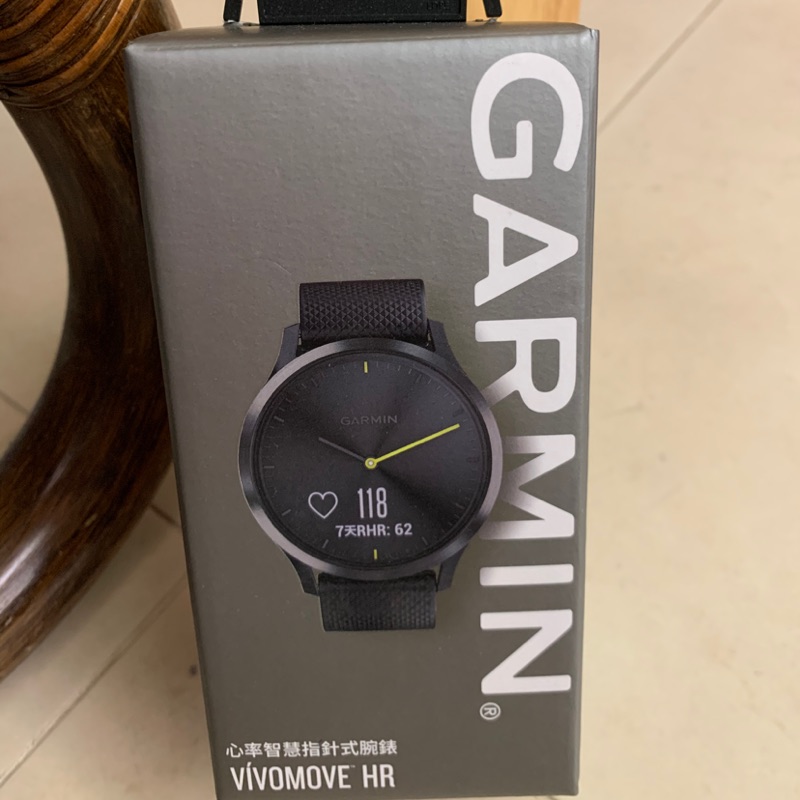 (全新品) Garmin vivomove HR 指針智慧手錶  腕錶 sport 黑大