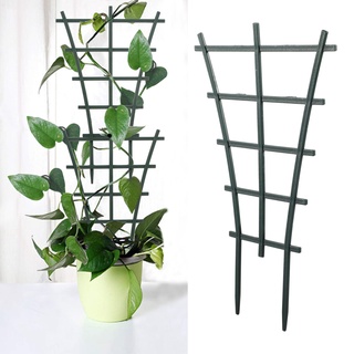 2 件 DIY 花園植物攀爬格子塑膠迷你疊加盆栽植物支撐花園格子架