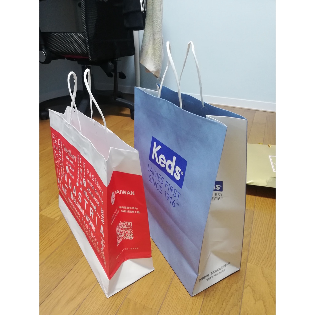 ［現貨寄✔️台北面交］禮物放質感 紙袋 Ked's 環球 Keds 手袋 禮物 禮物包裝 包裝袋 提袋 袋子 精品紙袋