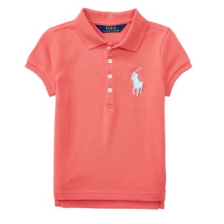 全新正品吊牌未拆 Ralph Lauren 桃粉紅色 大馬logo短袖polo衫 現貨 3T 3歲