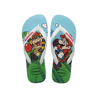 havaianas 哈瓦仕 馬力歐兄弟 Kids Mario Bros 白 拖鞋 41402690198K