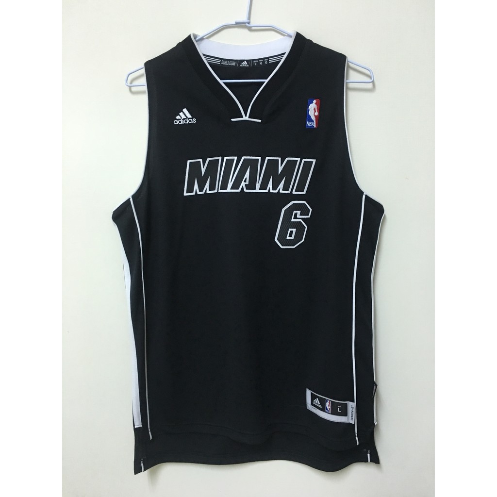 Adidas NBA LeBron James 熱火隊 黑色 絕版電繡 青年版球衣 YL