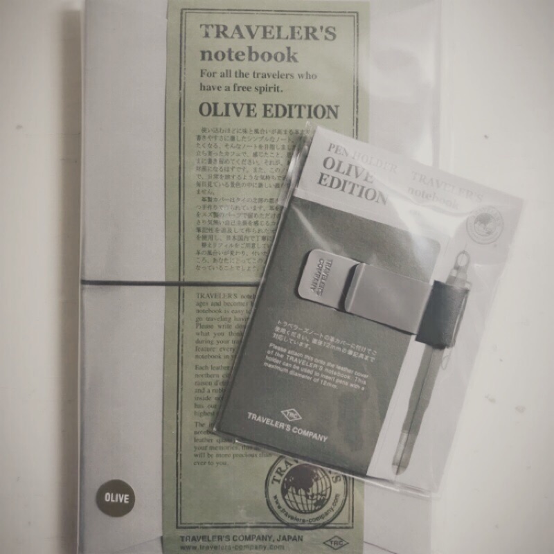 Traveler’s notebook olive TN 橄欖綠 限定版