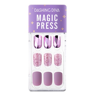 【DASHING DIVA】MAGICPRESS薄型美甲片_紫色極光_DIY 設計穿戴甲 免照燈 紫水晶 霧面 紅紫