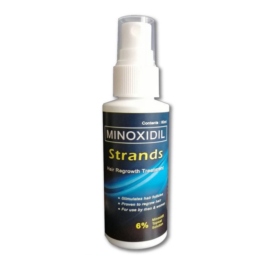 Minoxidil Strands 6% Minoxidil 外用溶液(每瓶 60 毫升)鬍鬚浓密剂