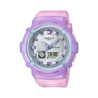 寶儷鐘錶 CASIO Baby-G BGA-280-6A 果凍粉 立體金屬時標 海灘風 公司貨