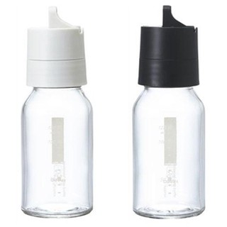 【東京速購】日本代購 HARIO 耐熱玻璃 按壓式 透明 調味罐120ml (白/黑)