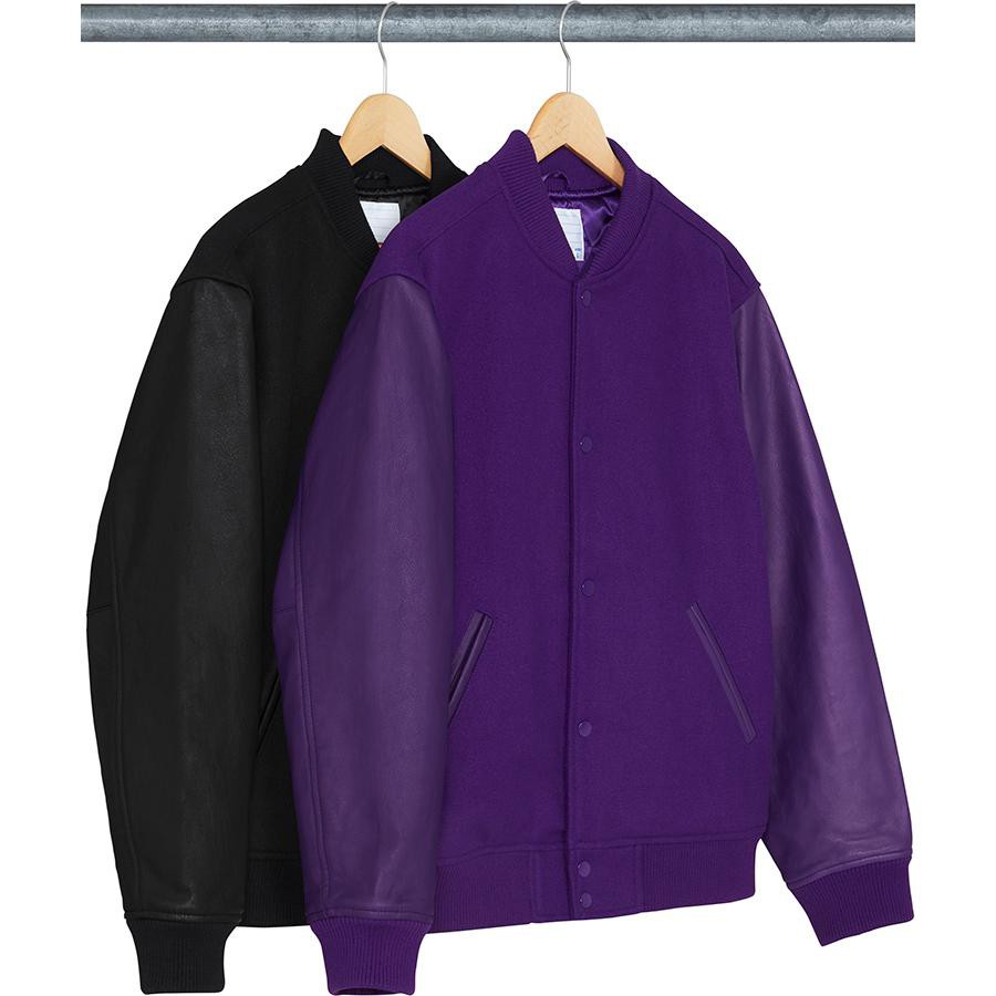 Supreme Motion Logo Varsity Jacket Purple Supreme Motion Logo