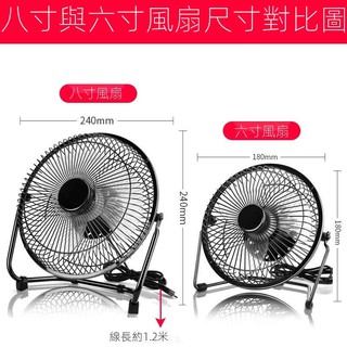 【現貨$下殺價】現貨小風扇USB風扇4寸風扇6寸8寸usb辦公室迷你靜音枱風扇便攜式風扇V7-C7+