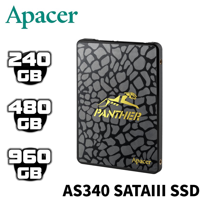 Apacer 宇瞻 AS340 2.5吋 SSD 固態硬碟 TLC 三年保 120G 240G 480G