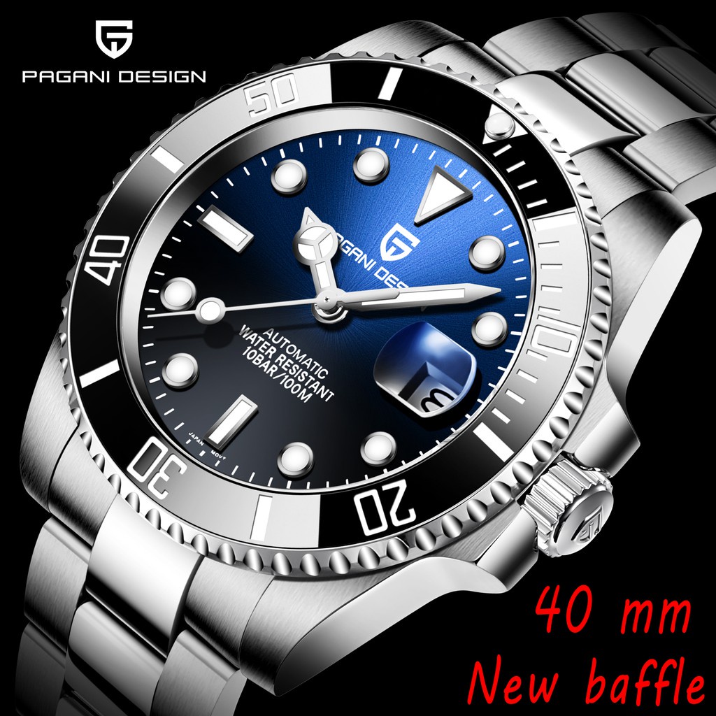 2023 PAGANI DESIGN 40mm Luxury Men's Wristwatch Stainless St