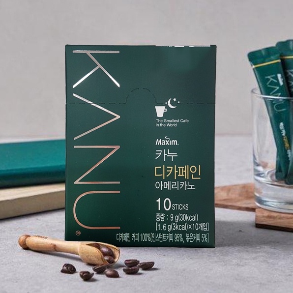 【低消149出貨】孔劉咖啡 MAXIM KANU (1.6g)低咖啡因美式即溶咖啡 美式 咖啡因  即溶咖啡 沖泡咖啡
