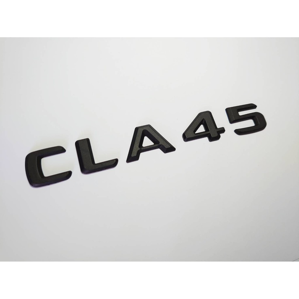 圓夢工廠 BENZ 賓士 CLA C118 X118 CLA45 2019~on 尾門 消光黑 字貼字標標誌 同原廠款