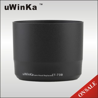 我愛買#uWinka佳能CANON遮光罩ET-73B遮光罩適EF 70-300mm 1:4-5.6L可反口倒裝