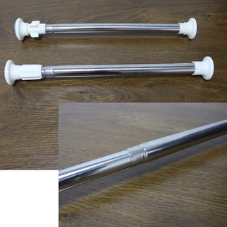1入140-260cm無護套藍頭加厚不銹鋼伸縮桿 浴簾桿 窗簾桿 門簾桿 直桿免安裝耐重16KG【YV9677】BO雜貨