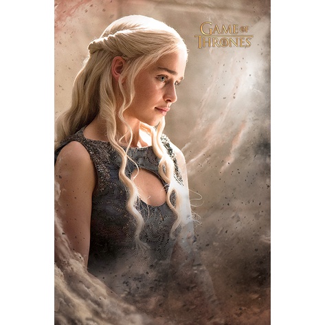 【冰與火之歌：權力遊戲】龍后  Game of Thrones (Daenerys) - 進口海報 居家裝飾 客廳裝飾