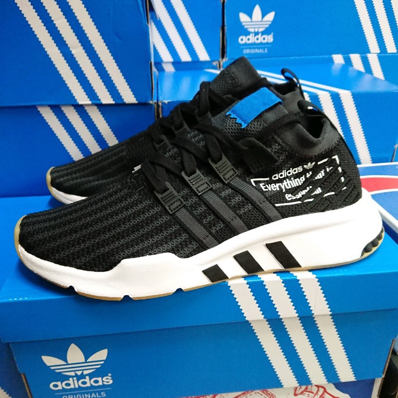 【小八】Adidas EQT Support Mid Adv PK Black Blue 黑藍 B37413