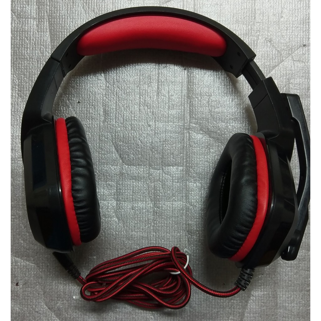 Kworld 廣寰 頭戴發光 電競 耳麥 耳機 G15 黑紅