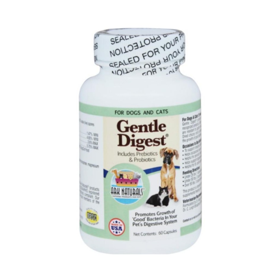 現貨ark Naturals 60顆天然犬貓益生菌犬貓腸胃的好幫手gentle Digest 消化益生菌 蝦皮購物
