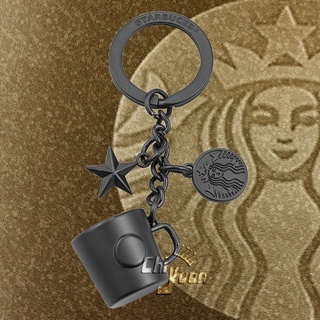 Starbucks 台灣星巴克 2020 霧黑經典鑰匙圈 星巴克女神 LOGO 黑品牌經典品牌 白女神 黑女神