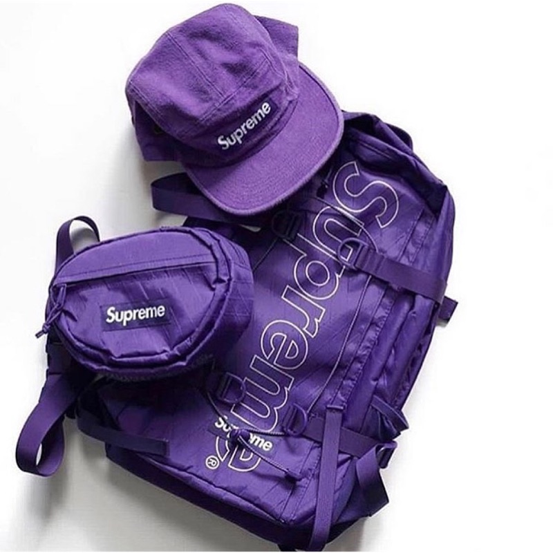 全新正品 supreme 45th backpack 紫色 後背包 現貨