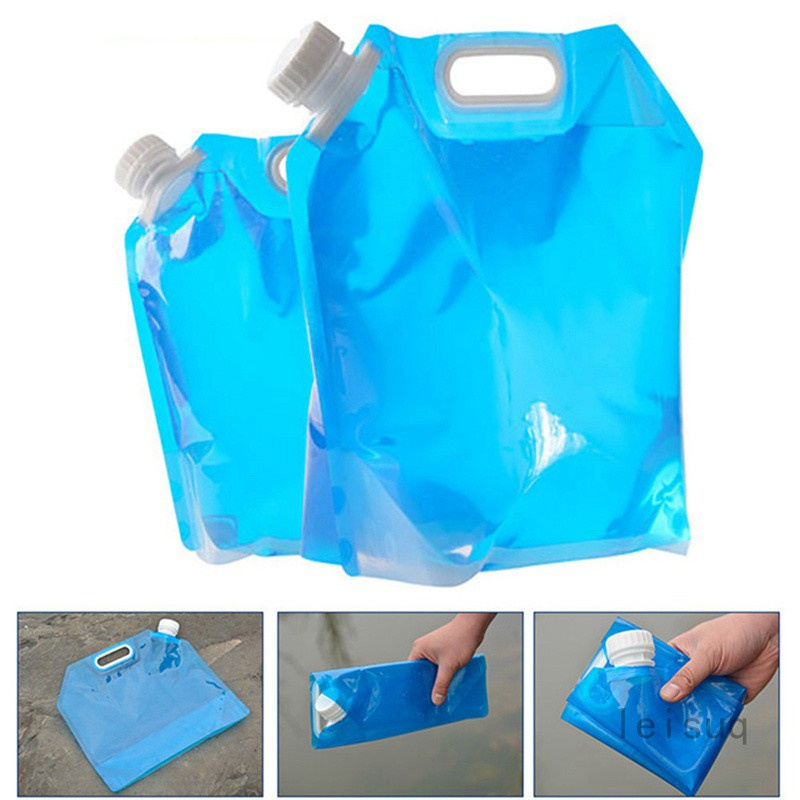 Leisuq 5l 10l 折疊飲用水桶露營水容器收納袋有用 蝦皮購物