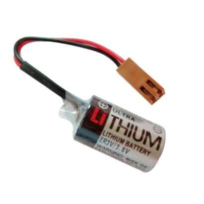 ER3V 3.6V 1000mAh 帶2P棕色接頭 TOSHIBA不可充電PLC鋰電池(含稅)【佑齊企業 iCmore】