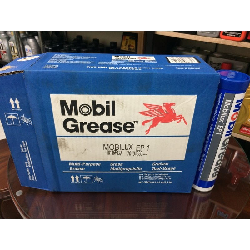 【MOBIL 美孚】Mobilux、EP-1、鋰基耐壓潤滑脂、10條/箱【軸承、培林-潤滑用】美國進口