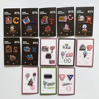 現貨🍁BT21.EXO.TWICE. GOT7.BLACKPINK.Seventeen 新款徽章、別針