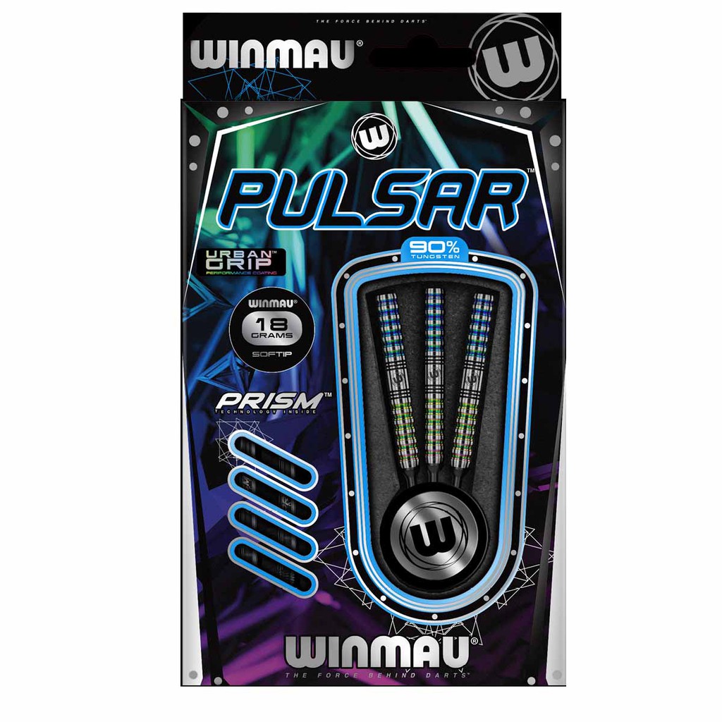 專業飛鏢 WINMAU原廠正品 Pulsar 90% 鎢鋼軟鏢 18g