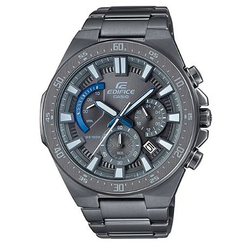 【CASIO】EDIFICE 大錶盤質感霧面不鏽鋼錶-科技灰 (EFR-563GY-1A)正版宏崑公司貨