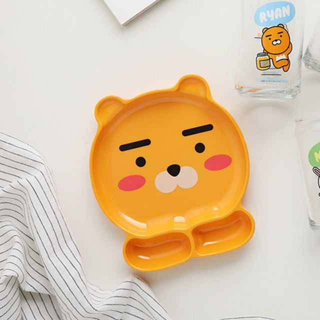 小金 韓國代購 Kakao Friends Ryan 大臉臉紅立體造型餐盤 點心盤 預購中 蝦皮購物