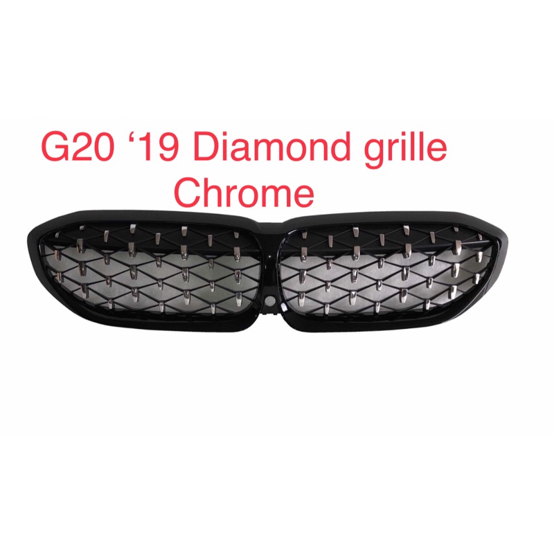 FOR 寶馬 BMW G20 G21 320 330 電鍍滿天星 亮黑 水箱罩 鑽石 水箱護罩 鼻頭 台灣製造