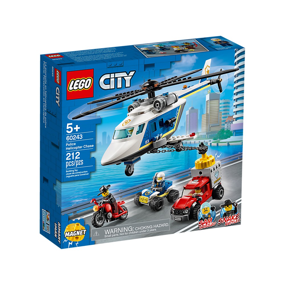 (卡司 正版現貨) LEGO 樂高 CITY 城市系列 60243 警察直升機追擊戰