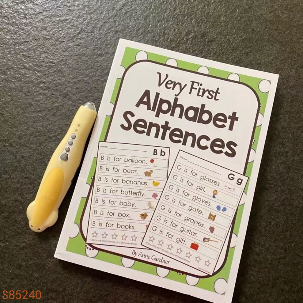 【點讀版】加州美國學校指讀練習冊核心詞匯Very First Alphabet Sentences 全新