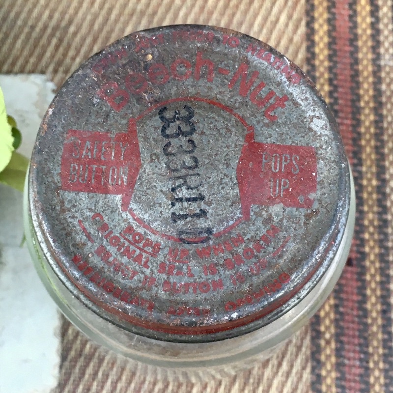 🇺🇸 美國 早期 Beech-Nut 玻璃罐 玻璃空罐 空罐 老玻璃罐 老罐 老罐頭 老玻璃罐頭 美國玻璃罐 乾燥花瓶