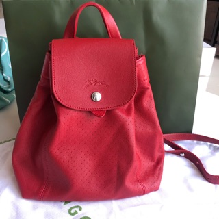 Longchamp 小羊皮後背包