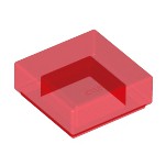 LEGO 樂高 零件 3070 透明紅色 Tile 1x1 平滑磚 平板 3003941 6254248